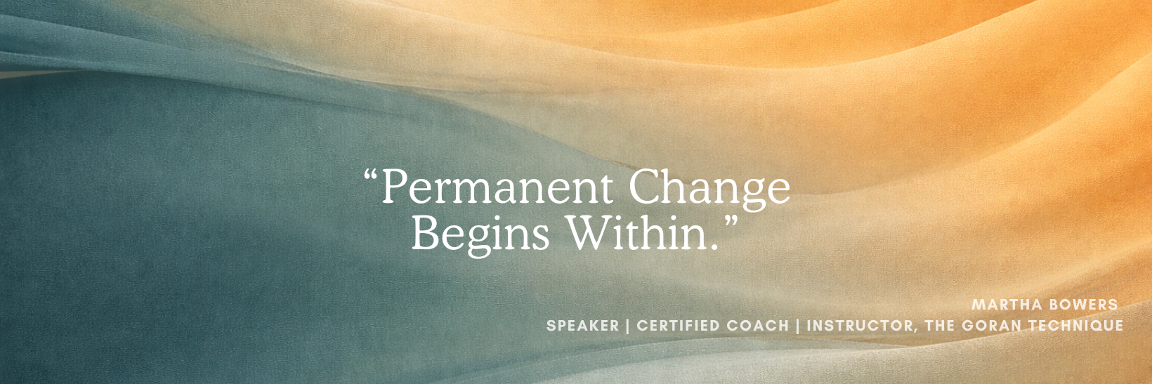 Permanent Changes Begins Withing