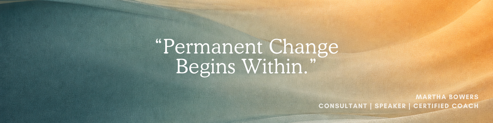 Permanent Changes Begins Withing
